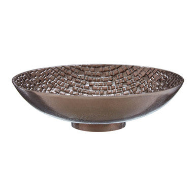 Pewter Finish Decorative Bowl