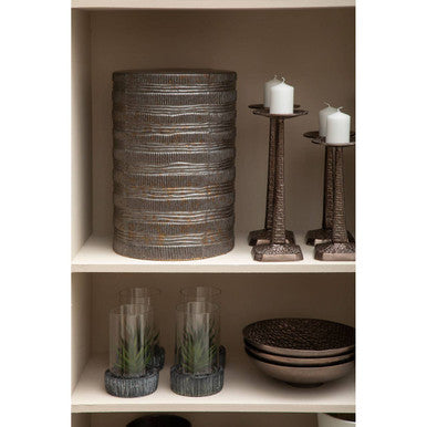 Pewter Finish Decorative Bowl