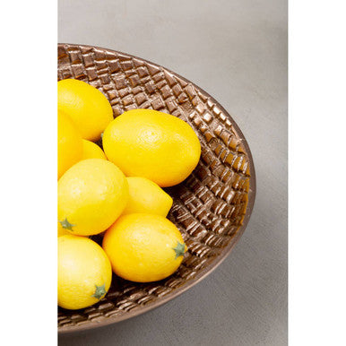 Pewter Finish Decorative Bowl