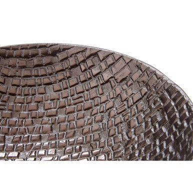 Pewter Finish Decorative Bowl
