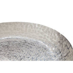 Silver Hammered Effect Plate