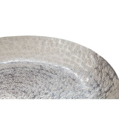 Silver Hammered Effect Plate