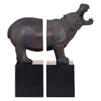 Set of 2 Hippo Bookends