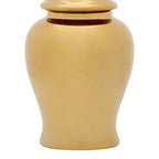 Small Gold Ceramic Jar