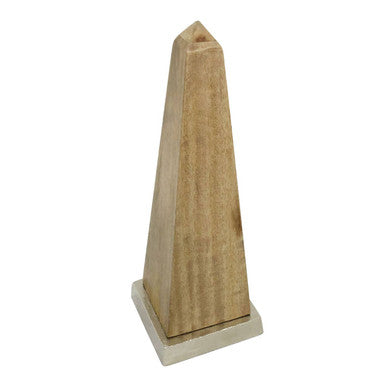 Small Natural Wood Obelisk