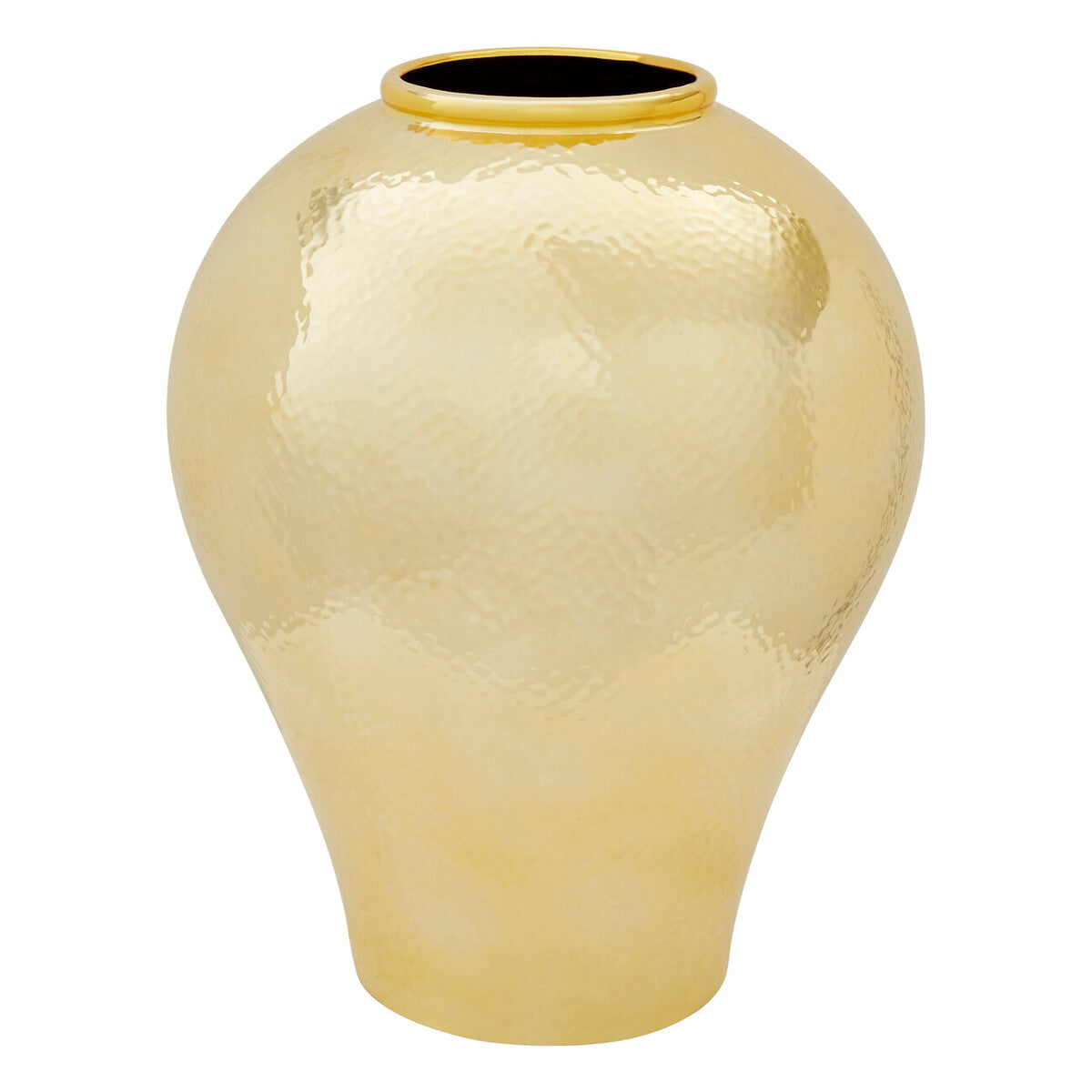 Gold Meiping Style Large Ceramic Vase