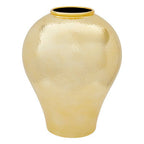 Gold Meiping Style Large Ceramic Vase