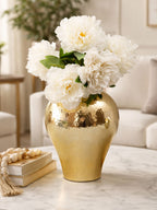 Gold Meiping Style Large Ceramic Vase