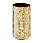 Large Gold and Cream Ceramic Vase