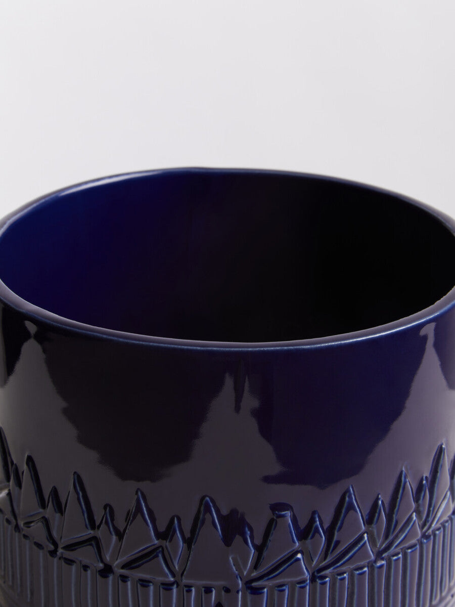 Blue Finish Planter