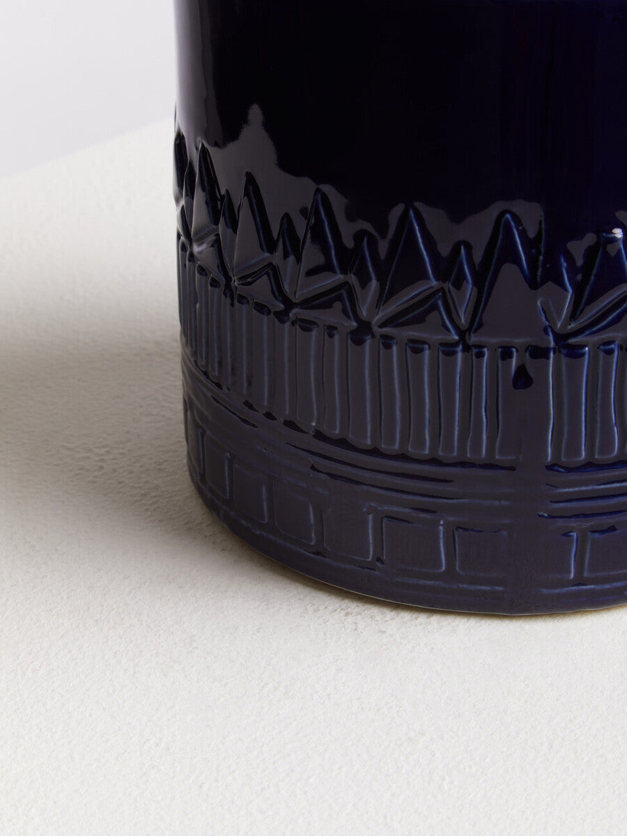 Blue Finish Planter