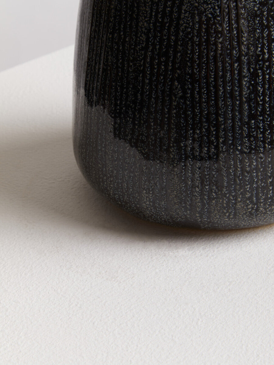 Speckled Blue and Grey Large Vase