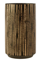 Large Black and Cream Finish Vase