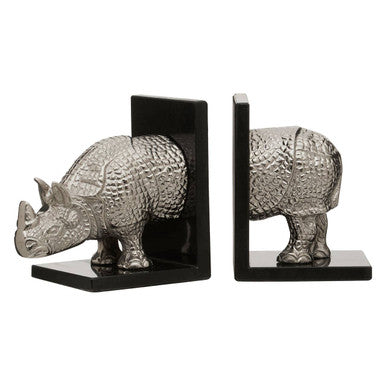Set of 2 Rhino Bookends