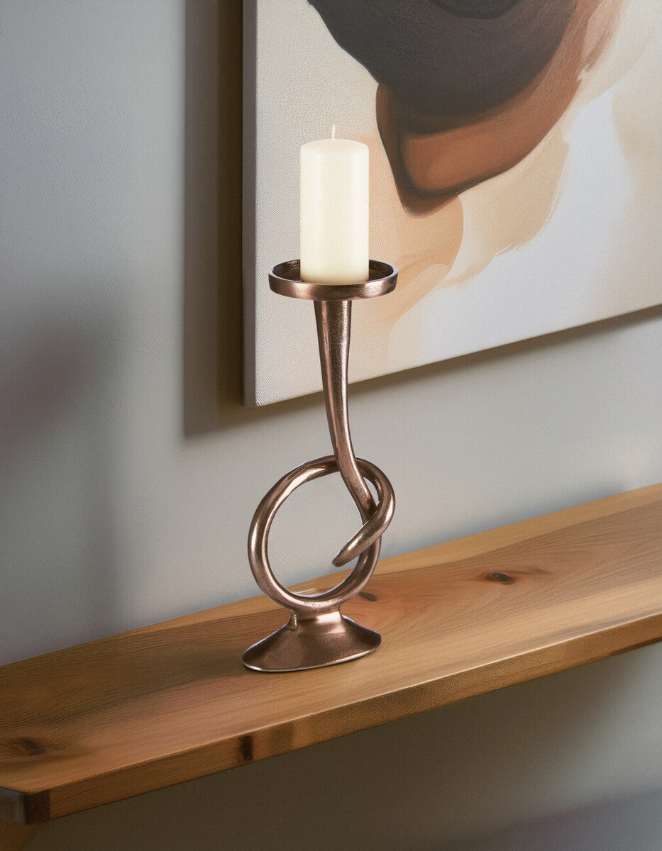 Twist Bronze Candle Holder