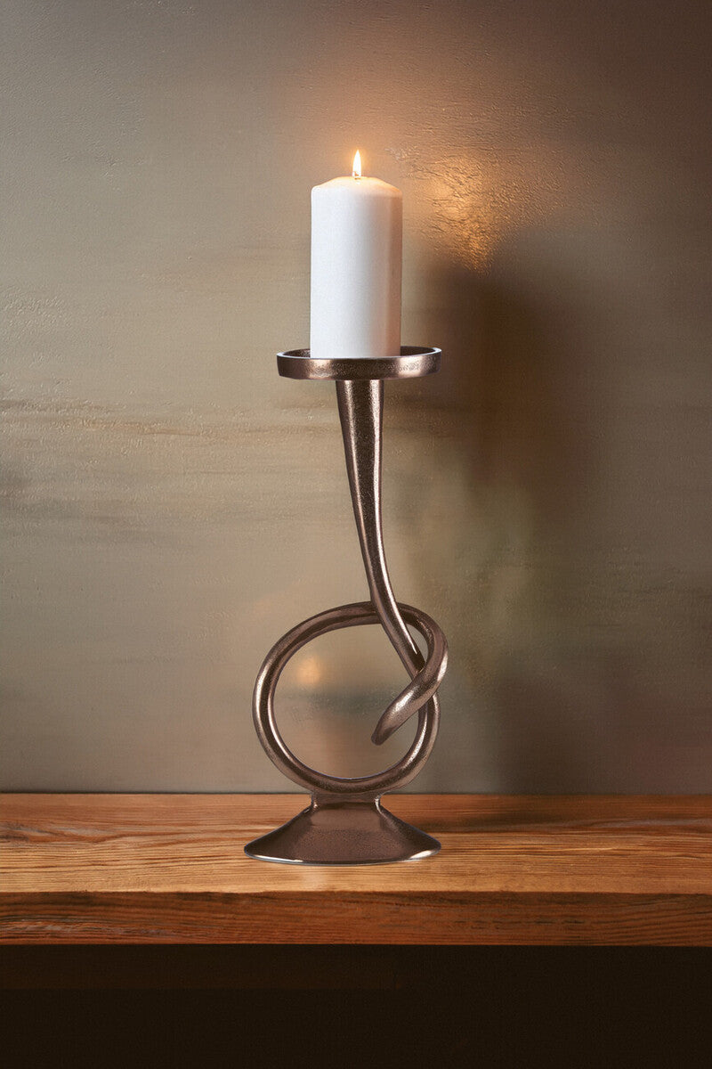 Twist Bronze Candle Holder