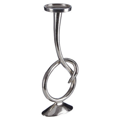 Twist Nickel Candle Holder