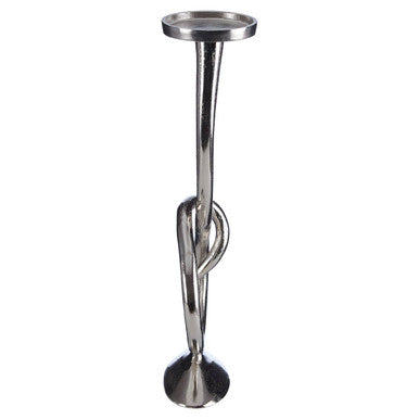 Twist Nickel Candle Holder