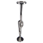 Twist Nickel Candle Holder