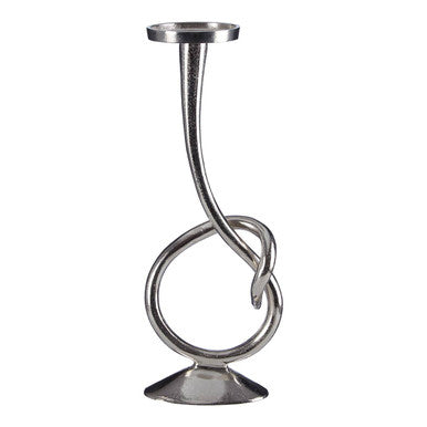 Twist Nickel Candle Holder