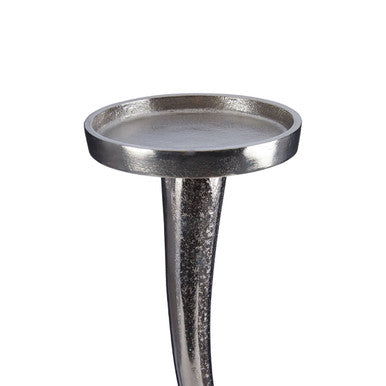 Twist Nickel Candle Holder