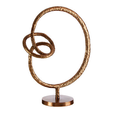 Round Rough Bronze Sculpture