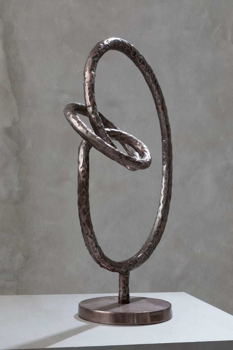 Round Rough Bronze Sculpture