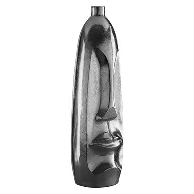 Large Silver Face Tall Vase