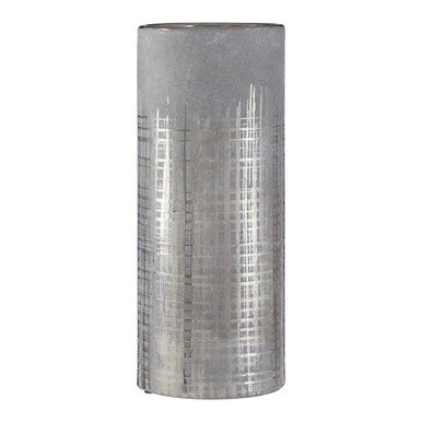 Small Grey and Silver Vase