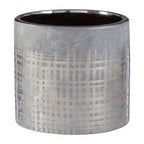 Large Grey and Silver Ceramic Planter