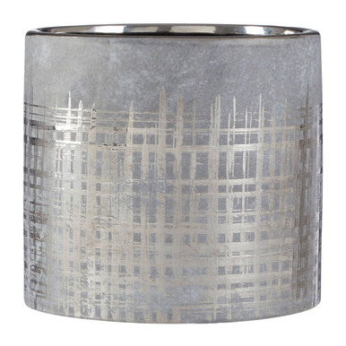 Large Grey and Silver Ceramic Planter