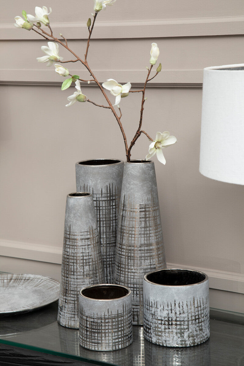 Small Grey Ceramic Planter