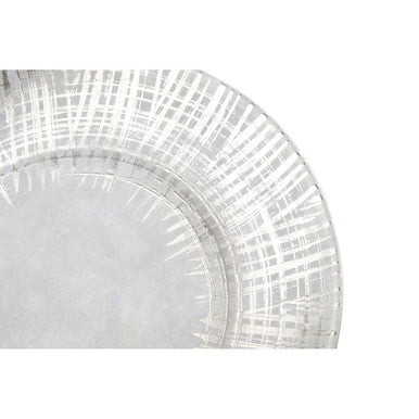 Silver and Grey Decorative Plate