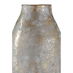 Large Grey and Gold Ceramic Vase