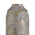 Medium Grey and Gold Ceramic Vase