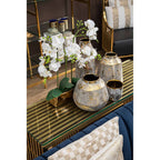 Small Grey and Gold Ceramic Planter