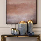 Grey and Gold Small Vase