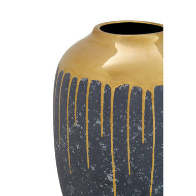 Grey and Gold Small Vase