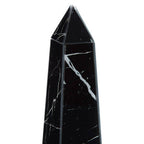 Large Black Marble Design Obelisk Sculpture