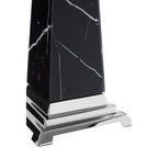 Large Black Marble Design Obelisk Sculpture