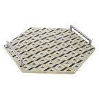Ivory and Black Hexagon Tray