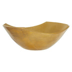 Large Fluted Gold Finish Bowl