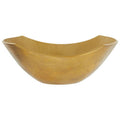 Large Fluted Gold Finish Bowl