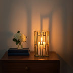 Small Candle Holder in Gold Finish
