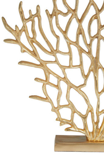 Small Gold Finish Coral Sculpture | Prato