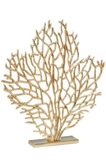 Large Gold Finish Coral Sculpture | Prato