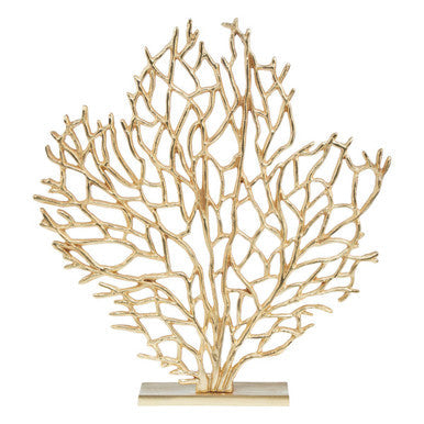 Large Gold Finish Coral Sculpture | Prato