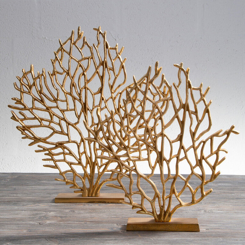 Large Gold Finish Coral Sculpture | Prato