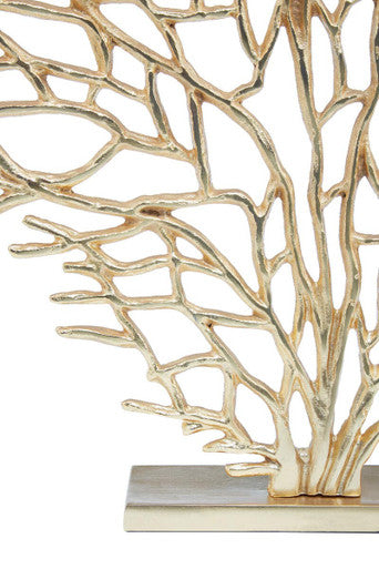 Large Gold Finish Coral Sculpture | Prato