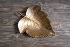 Gold Finish Leaf Dish